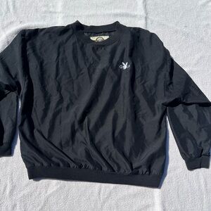 PLAYBOY Black Crewneck with Small White Logo